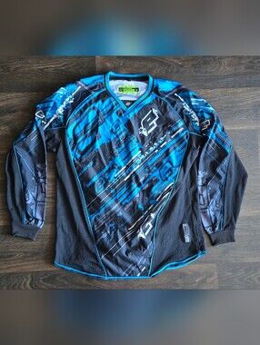 Planet Eclipse Rain Paintball Jersey Long Sleeve Pro Gram Men’s Size Medium Blue